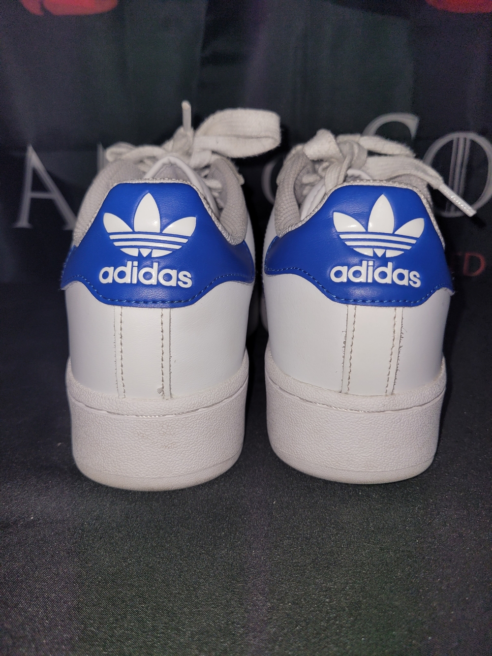 Adidas Superstar XLG Men’s Sneakers - White with Blue - Picture 4 of 8